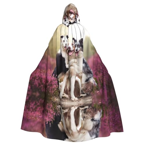 Kapuzenumhang mit süßem Hundeaufdruck, lang, für Halloween, Cosplay, Kostüme, 150 cm, Karneval, Fasching, Cosplay von KoNsev