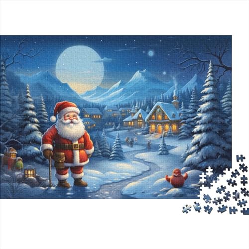 Puzzle im Weihnachtsstil, 1000 Teile für Erwachsene, Weihnachtsmann, Lernspiele für Erwachsene, herausforderndes Spiel von KoNsev