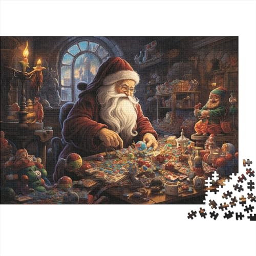 Puzzle im Weihnachtsstil, 1000 Teile für Erwachsene, Weihnachtsmann, Lernspiele für Erwachsene, herausforderndes Spiel von KoNsev