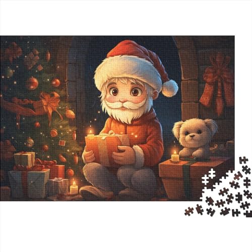 Puzzle im Weihnachtsstil für Erwachsene, 1000 Teile, Puzzles für Erwachsene, herausforderndes Spiel, Weihnachtsmann, unmögliche Herausforderungen von KoNsev