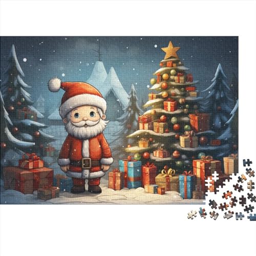 Puzzlespiel 1000 Teile Weihnachtsstil für Erwachsene Weihnachtsmann herausforderndes Spiel für Erwachsene Familienaktivität von KoNsev