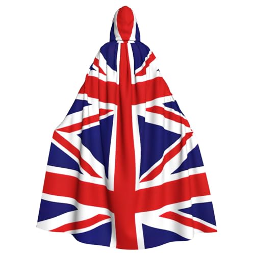 Umhang mit britischer Flagge, lang, für Halloween, Cosplay, Kostüme, 150 cm, Karneval, Fasching, Cosplay von KoNsev