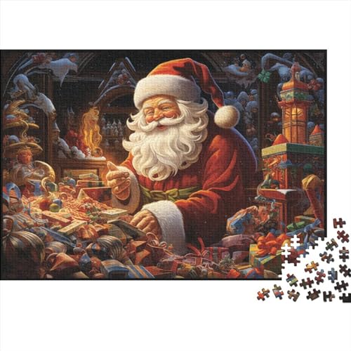 Weihnachtliches Puzzle, 500 Teile, Weihnachtsmann-Puzzles für Erwachsene, 500 Teile, unmögliche Herausforderungen von KoNsev