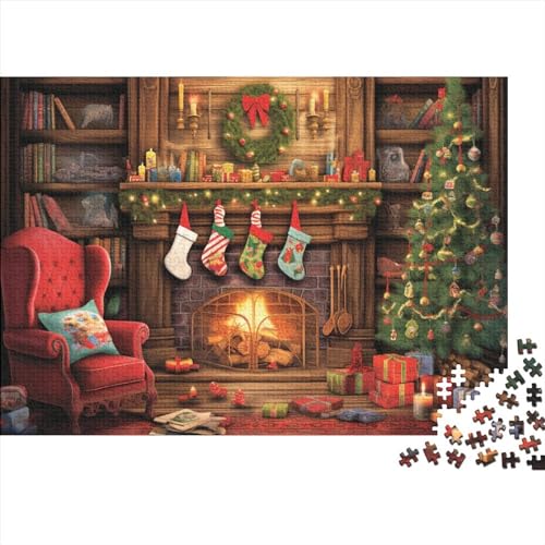 Weihnachtshaus 1000 Teile Puzzles für Erwachsene Weihnachtsstadt Intellektuelle pädagogische Herausforderung Level: hart von KoNsev