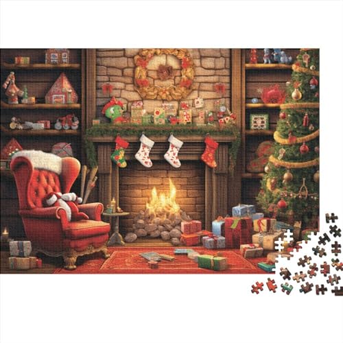 Weihnachtshaus 1000 Teile Puzzles für Erwachsene Weihnachtsstadt Intellektuelle pädagogische Herausforderung Level: hart von KoNsev