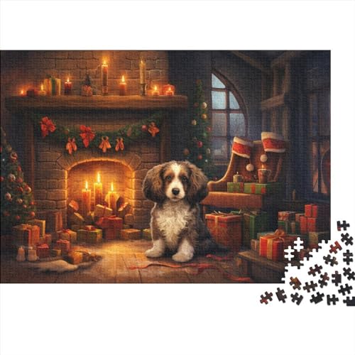 Weihnachtshaus-Puzzle 1000 Teile für Erwachsene Weihnachtsstadt Familienaktivität herausforderndes Spiel von KoNsev