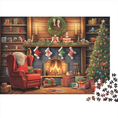 Weihnachtshaus-Puzzle-Spiel für Erwachsene, 500-teiliges Puzzle-Spiel für Erwachsene, Weihnachtsstadt-Puzzles, Lernspiele, Level: Hart von KoNsev