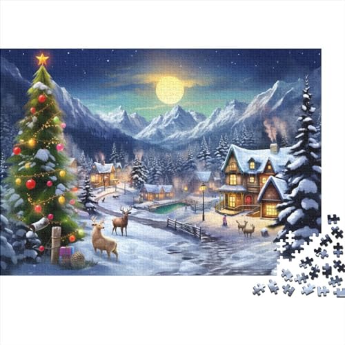 Weihnachtshaus-Puzzle-Spiel für Erwachsene, 500-teiliges Puzzle-Spiel für Erwachsene, Weihnachtsstadt-Puzzles, Lernspiele, Level: Hart von KoNsev