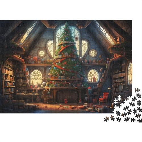 Weihnachtshaus-Puzzle-Spiel für Erwachsene, 500-teiliges Puzzle-Spiel für Erwachsene, Weihnachtsstadt-Puzzles, Lernspiele, Level: Hart von KoNsev