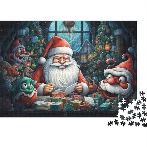 Weihnachtsmann-Puzzles für Erwachsene, 500 Teile, Weihnachtsstil, Erwachsenenpuzzle, Familienspiele, unmögliche Herausforderungen von KoNsev