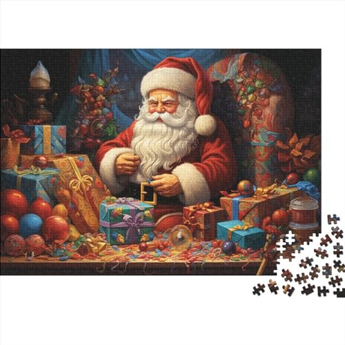 Weihnachtsmann-Puzzles für Erwachsene, 500 Teile, Weihnachtsstil, Erwachsenenpuzzle, Familienspiele, unmögliche Herausforderungen von KoNsev