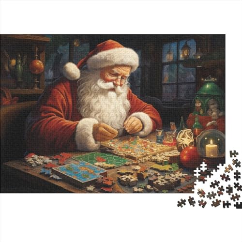 Weihnachtspuzzle im Weihnachtsstil, 1000 Teile, Weihnachtsmann-Puzzles für Erwachsene, 1000 Teile, unmögliche Herausforderungen von KoNsev