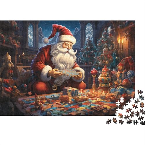 Weihnachtsstil, 1000-teiliges Puzzle-Spiel für Erwachsene, Weihnachtsmann-Puzzle, Lernspiele, Level: Hart von KoNsev