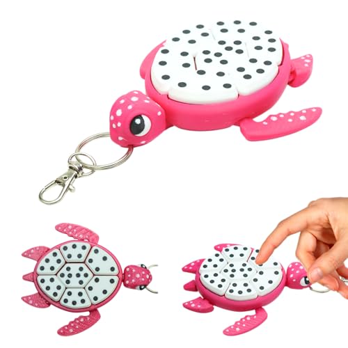 Fidget Schildkröte, Clicker, Anti-Stress, Obst, Schlüsselanhänger, Geschenkidee für Erwachsene – Geburtstag, Weihnachten, Partys, Angst, Taschenformat, Büro, klein, leicht, Gadget (Drachenfrucht) von Koala Studio