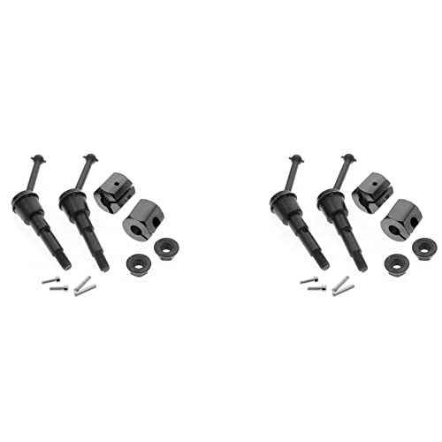 Koanhinn 4 Stücke Metall Antriebswellen CVD und Adaptermutter Set für SW 01 SW01 1/24 4WD RC Auto Upgrade Teile,2 von Koanhinn