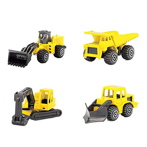 Koanhinn Alloy Truck Toy Bagger BAU Fahrzeug Modell Reibung Auto Spielzeug Set Kinder Geschenk Alter 3 4 5 Jahre von Koanhinn