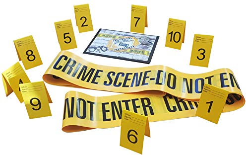 Crime Scene Absperrband Do Not Enter (10m),Foto Beweis Rahmen,und Foto-Beweismarker, Zelte (1 bis 10): 7cm x 4cm Karten. von Kobe1
