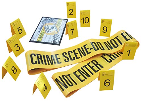 Crime Scene Absperrband Do Not Enter (3m),Foto Beweis Rahmen ,und Foto-Beweismarker, Zelte (1 bis 10): 7cm x 4cm Karten. von Kobe1