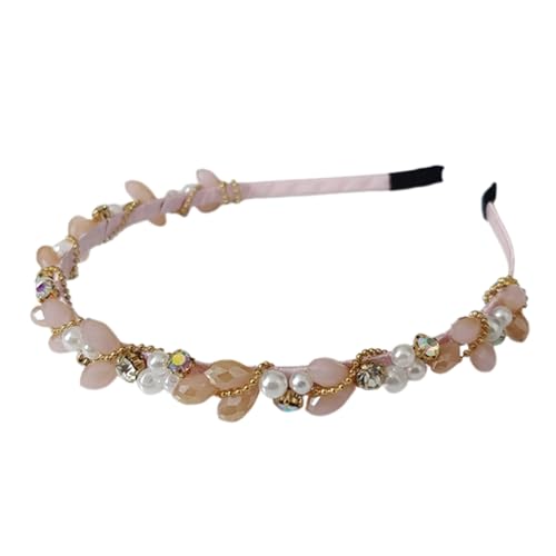 Kobilee haarreif braun, Retro Style Zum Frauen Und Mädchen Rutschfest Haarband Oktoberfest Elegant Für Party, Alltagskleidung Stirnband Für Dirndl Breit Haarreifen Haarschmuck von Kobilee
