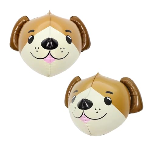 KOBOKO Luftballon Hund Geburtstag, 2 Stück 3D Hundekopf Folienballon Hundegeburtstag, Tier Luftballons Hunde Geburtstag Deko, Ballon Tiere Hund Kindergeburtstag Deko, Birthday Dog Helium Ballons Party KOBOKO Luftballon Hund Geburtstag, 2 Stück 3D Hundekopf Folienballon Hundegeburtstag, Tier Luftballons Hunde Geburtstag Deko, Ballon Tiere Hund Kindergeburtstag Deko, Birthday Dog Helium Ballons Party von Koboko