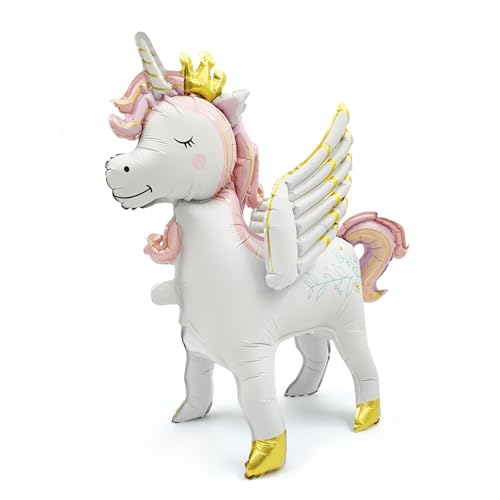 KOBOKO Einhorn Luftballon Rosa, 2 Stück Stehend Einhorn Ballon Deko Kindergeburtstag, 3D Folienballon Einhorn Geburtstagsdeko Mädchen, Unicorn Deko Folienballon Tiere für Kinder Geburtstag Party KOBOKO Einhorn Luftballon Rosa, 2 Stück Stehend Einhorn Ballon Deko Kindergeburtstag, 3D Folienballon Einhorn Geburtstagsdeko Mädchen, Unicorn Deko Folienballon Tiere für Kinder Geburtstag Party von Koboko