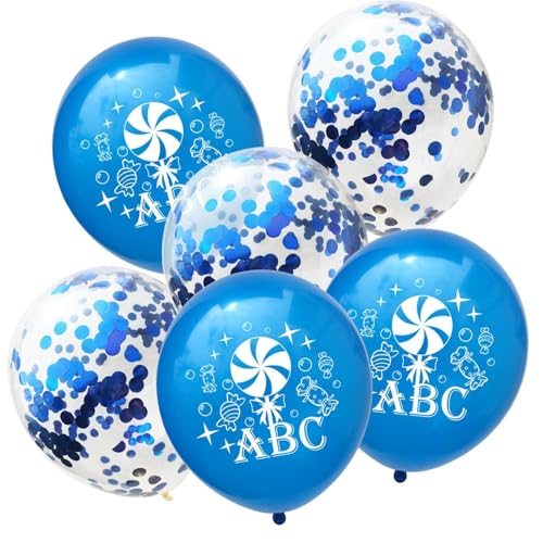 KOBOKO Einschulung Deko Blau Luftballons, 10 Stk Luftballon Schulanfang Deko Einschulung Junge 2025, Schulkind 2025 Deko Ballons Blau, Schuleinführung Deko Konfetti Ballon mit ABC Zuckertüte Motiv KOBOKO Einschulung Deko Blau Luftballons, 10 Stk Luftballon Schulanfang Deko Einschulung Junge 2025, Schulkind 2025 Deko Ballons Blau, Schuleinführung Deko Konfetti Ballon mit ABC Zuckertüte Motiv von Koboko