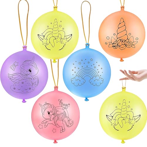 KOBOKO Große Luftballons Einhorn Deko Kindergeburtstag, 10 Stück XXL Einhorn Ballon Bunt, 18 Zoll/45 cm Punch Luftballon Einhorn Geburtstag Deko, Riesenluftballon Einhorn für Kinder Spiel Party Deko von Koboko