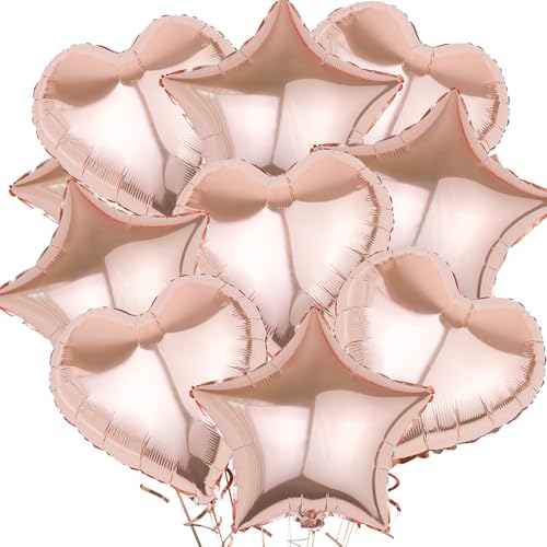 KOBOKO Herzluftballons Helium Rosegold, Herz Stern Folienballon Hochzeit, Herzluftballons Hochzeit, Stern Ballon Rosegold Geburtstagdeko, Helium Luftballons Herz Hochzeit Geburtstag Deko Valentinstag KOBOKO Herzluftballons Helium Rosegold, Herz Stern Folienballon Hochzeit, Herzluftballons Hochzeit, Stern Ballon Rosegold Geburtstagdeko, Helium Luftballons Herz Hochzeit Geburtstag Deko Valentinstag von Koboko