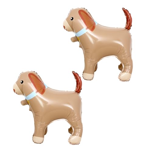 KOBOKO Luftballon Hund Geburtstag, 2 Stk Hund Geburtstag Deko Folienballon Tiere, Stehen Ballon Hundegeburtstag Deko, Balloon Dog Kindergeburtstag Party Deko, Welpe Luftballons Tiere Babyshower Deko KOBOKO Luftballon Hund Geburtstag, 2 Stk Hund Geburtstag Deko Folienballon Tiere, Stehen Ballon Hundegeburtstag Deko, Balloon Dog Kindergeburtstag Party Deko, Welpe Luftballons Tiere Babyshower Deko von Koboko