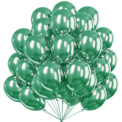 KOBOKO Grüne Luftballons Metallic, 50 Stück 12 Zoll Luftballons Grün, Ballons Grün Deko Kindergeburtstag, Dunkelgrün Helium Luftballon Party Deko Grün, Grüne Ballons für Weihnachten, Geburtstag Deko KOBOKO Grüne Luftballons Metallic, 50 Stück 12 Zoll Luftballons Grün, Ballons Grün Deko Kindergeburtstag, Dunkelgrün Helium Luftballon Party Deko Grün, Grüne Ballons für Weihnachten, Geburtstag Deko von Koboko