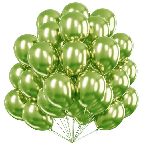 KOBOKO Metallic Luftballons Grün, 50 Stück 12 Zoll Sage Grüne Luftballons, Party Ballons Grün Geburtstag Deko, Grüne Ballon Hochzeit Deko, Grün Helium Ballons für Weihnachten,Dschungel Deko,Babyparty KOBOKO Metallic Luftballons Grün, 50 Stück 12 Zoll Sage Grüne Luftballons, Party Ballons Grün Geburtstag Deko, Grüne Ballon Hochzeit Deko, Grün Helium Ballons für Weihnachten,Dschungel Deko,Babyparty von Koboko