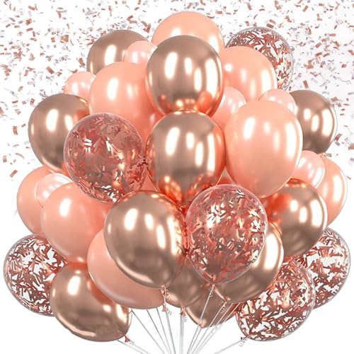 KOBOKO Rosa Luftballons Geburtstag, 30 Stk Rosa Ballons Hochzeit, Luftballons Rosegold Geburtstagsdeko Mädchen, Konfetti Ballons Babyparty Deko Mädchen, Helium Luftballon Pink Deko Geburtstag Frau KOBOKO Rosa Luftballons Geburtstag, 30 Stk Rosa Ballons Hochzeit, Luftballons Rosegold Geburtstagsdeko Mädchen, Konfetti Ballons Babyparty Deko Mädchen, Helium Luftballon Pink Deko Geburtstag Frau von Koboko
