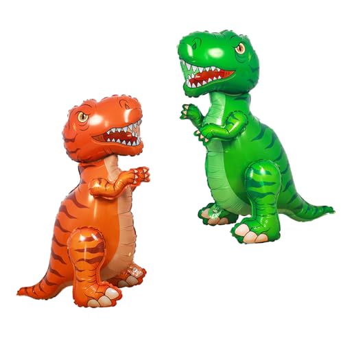 KOBOKO XXL Dino Luftballon Geburtstag, 2 Stk Stehend Dinosaurier Folienballon, Dino Geburtstag Deko Ballon, Dinosaurier Geburtstagsdeko Luftballons für Kinder Erwachsene Dschungel Jurassic Party Deko KOBOKO XXL Dino Luftballon Geburtstag, 2 Stk Stehend Dinosaurier Folienballon, Dino Geburtstag Deko Ballon, Dinosaurier Geburtstagsdeko Luftballons für Kinder Erwachsene Dschungel Jurassic Party Deko von Koboko