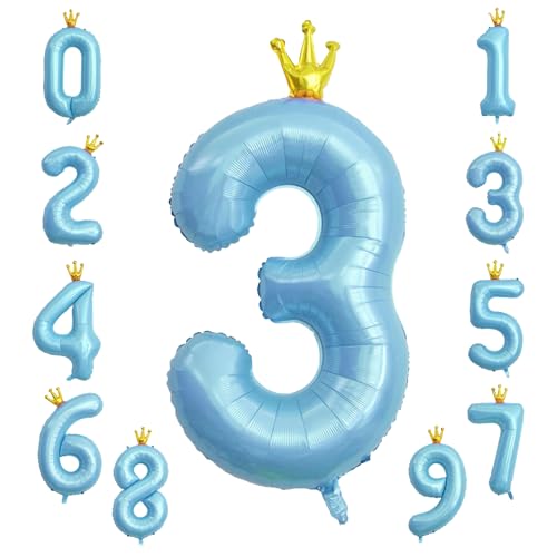 KOBOKO Zahlen Luftballon 3 Blau, 40 Zoll Riesen Folienballon 3 Jahre Junge, Blau Luftballons 3. Geburtstag, Helium Ballons Zahl Geburtstagsdeko 3 Jahre Junge, Zahl 3 Ballon für 3 Geburtstag Party Deko KOBOKO Zahlen Luftballon 3 Blau, 40 Zoll Riesen Folienballon 3 Jahre Junge, Blau Luftballons 3. Geburtstag, Helium Ballons Zahl Geburtstagsdeko 3 Jahre Junge, Zahl 3 Ballon für 3 Geburtstag Party Deko von Koboko