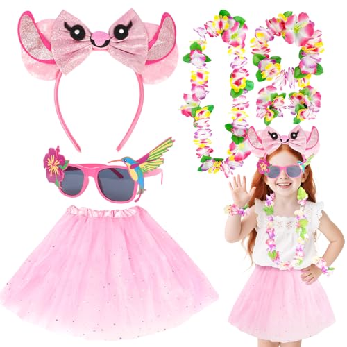 Kodepro 7-teiliges Tierkostüm-Zubehör-Set für Mädchen, Cartoon-Kostüm-Set enthält Ohren, Stirnband, Sonnenbrille, Tutu, Rock, Blumenarmbänder, Kranz, süßes Cosplay-Set für Halloween, Karneval (Rosa) Kodepro 7-teiliges Tierkostüm-Zubehör-Set für Mädchen, Cartoon-Kostüm-Set enthält Ohren, Stirnband, Sonnenbrille, Tutu, Rock, Blumenarmbänder, Kranz, süßes Cosplay-Set für Halloween, Karneval (Rosa) von Kodepro