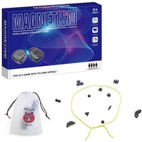 KÖGLER Schachspiel magnetisch mit Spielseil blau/gelb/silber 16x11x3cm von Kögler
