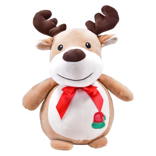 Kögler 20093 - Weihnachtliches Plüschtier, Rentier mit roter Schleife und Weihnachtsmützen-Stickerei, ca. 34 cm, Hellbraun Kögler 20093 - Weihnachtliches Plüschtier, Rentier mit roter Schleife und Weihnachtsmützen-Stickerei, ca. 34 cm, Hellbraun von Kögler