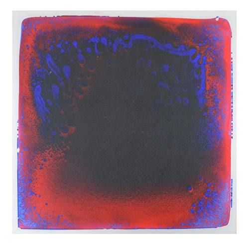 Kögler 23346 - Liquid Floor Matte, ca. 50 x 50 x 0,7 cm, rot / blau, Spielmatte für Kinder mit tollem Effekt von Kögler