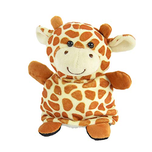 Kögler 26911 - Swappies - niedliches Wende - Plüschtier Panda & Giraffe, 2 Kuscheltiere in einem, ca. 15 cm groß, aus weichem Polyester, waschbar, ideal als Geschenk für Jungen und Mädchen von Kögler