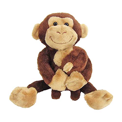 Kögler 27000 - Niedliches Plüschtier Duo Affenmutter mit Baby, ca. 17 cm groß, zum Kuscheln und Liebhaben, toll als Geschenk für Kinder, Jungen und Mädchen von Kögler