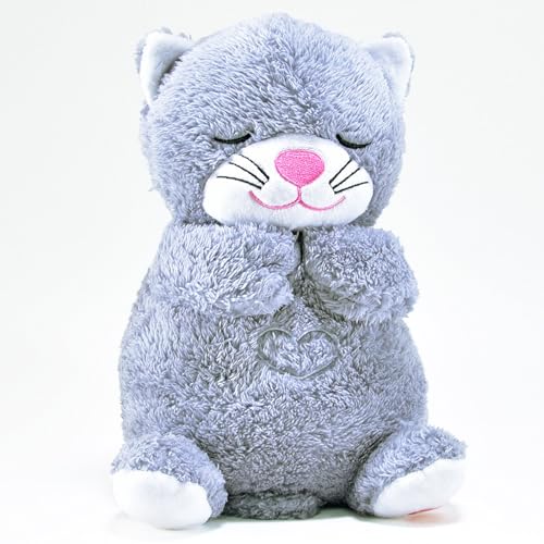 Kögler 45238 - Atmendes Einschlaf-Plüschtier Katze, ca. 26 cm groß, mit Atembewegungen und Leuchtfunktion auf Knopfdruck, mit Einschlafmusik für Babys und Kinder, batteriebetrieben Kögler 45238 - Atmendes Einschlaf-Plüschtier Katze, ca. 26 cm groß, mit Atembewegungen und Leuchtfunktion auf Knopfdruck, mit Einschlafmusik für Babys und Kinder, batteriebetrieben von Kögler