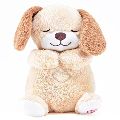 Kögler 45239 - Atmendes Einschlaf-Plüschtier Hund, ca. 26 cm groß, mit Atembewegungen und Leuchtfunktion auf Knopfdruck, mit Einschlafmusik für Babys und Kinder, batteriebetrieben Kögler 45239 - Atmendes Einschlaf-Plüschtier Hund, ca. 26 cm groß, mit Atembewegungen und Leuchtfunktion auf Knopfdruck, mit Einschlafmusik für Babys und Kinder, batteriebetrieben von Kögler