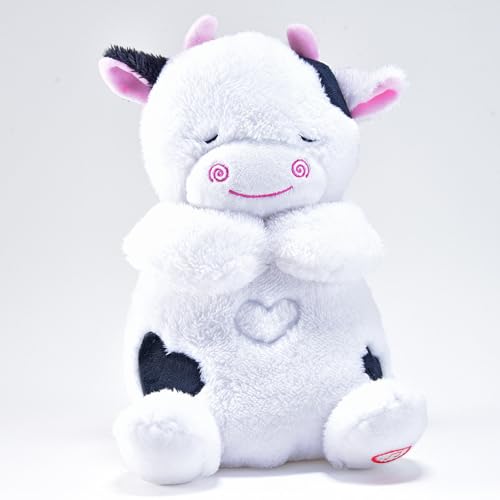 Kögler 45242 - Atmendes Einschlaf-Plüschtier Kuh, ca. 26 cm groß, mit Atembewegungen und Leuchtfunktion auf Knopfdruck, mit Einschlafmusik für Babys und Kinder, batteriebetrieben Kögler 45242 - Atmendes Einschlaf-Plüschtier Kuh, ca. 26 cm groß, mit Atembewegungen und Leuchtfunktion auf Knopfdruck, mit Einschlafmusik für Babys und Kinder, batteriebetrieben von Kögler