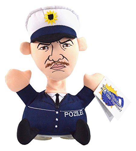 Kögler 75582 - Stoffpuppe Stress - Max Pozilist mit Aufdruck, Figur mit Saugnäpfen an der Unterseite, ideal zum Abbau von Stress, Wut und Aggressionen von Kögler