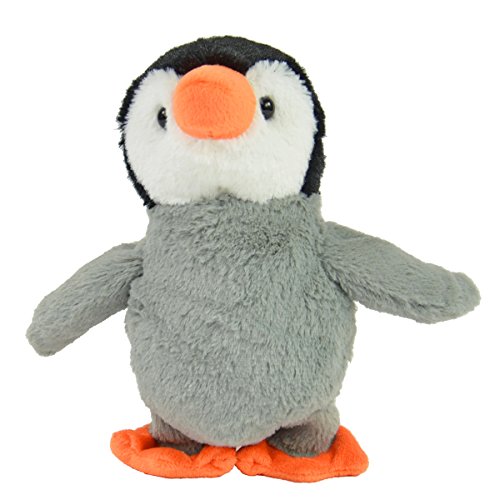 Kögler 75685 - Labertier Pinguin Fridolin, ca. 22,5 cm groß, nachsprechendes Plüschtier mit Aufnahme- und Wiedergabefunktion, plappert alles witzig nach und bewegt sich, batteriebetrieben von Kögler