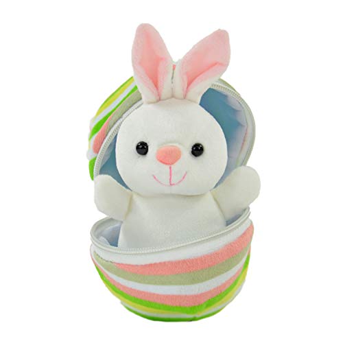 Kögler 75762 - Hanna, Mini Hase aus Plüsch im Ei, ca. 13 cm groß, kleines Plüschtier zum Kuscheln und Liebhaben, als kleines Geschenk für Kinder, Jungen und Mädchen von Kögler