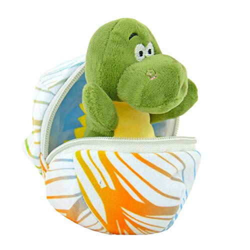 Kögler 75763 - Daniel, Mini Dino aus Plüsch im Ei, ca. 13 cm groß, kleines Plüschtier zum Kuscheln und Liebhaben, als kleines Geschenk für Kinder, Jungen und Mädchen von Kögler