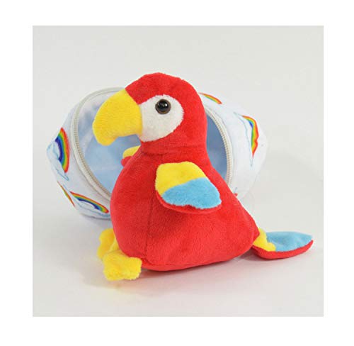 Kögler 75768 - Paul, Mini Papagei aus Plüsch im Ei, ca. 13 cm groß, kleines Plüschtier zum Kuscheln und Liebhaben, als kleines Geschenk für Kinder, Jungen und Mädchen von Kögler