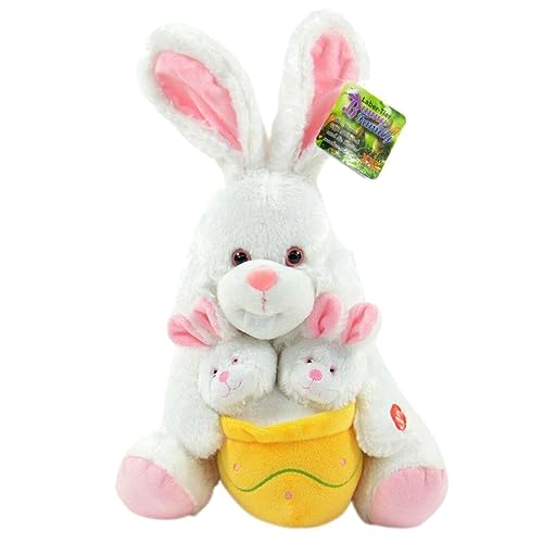 Kögler 76505 Laber-Hase, XXL, mit wackelnden Babies, Linda weiß, 25cm von Kögler