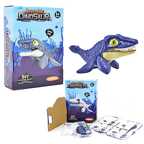 Kögler 90532 - DIY Dinosaurier Bausatz - Faszinierender Mosasaurus Dino mit Skelett zum Zusammenbauen von Kögler